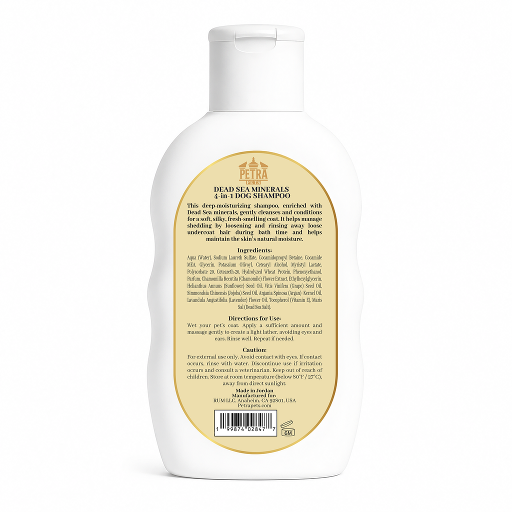 4-in-1 Dog Shampoo with Dead Sea Minerals