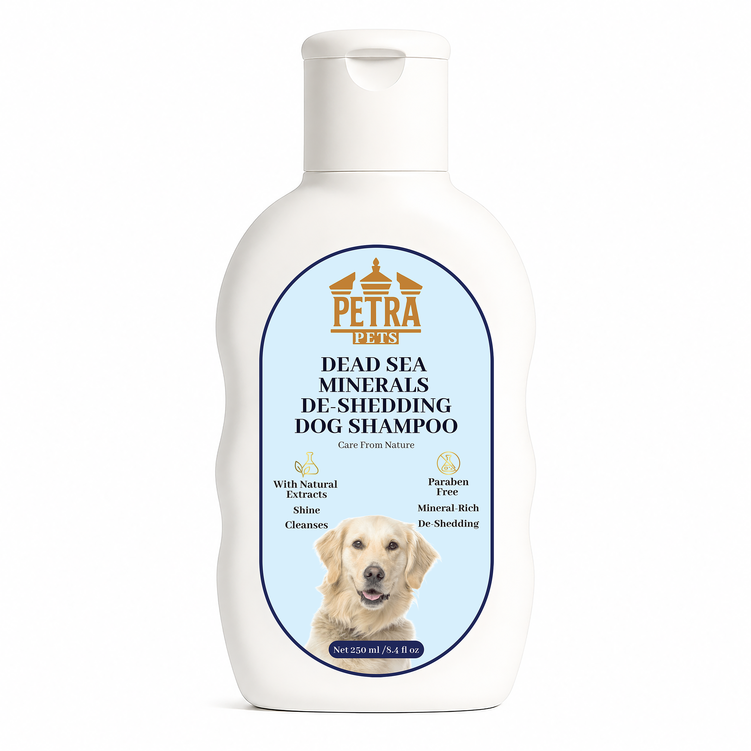 De-Shedding Dog Shampoo with Dead Sea Minerals